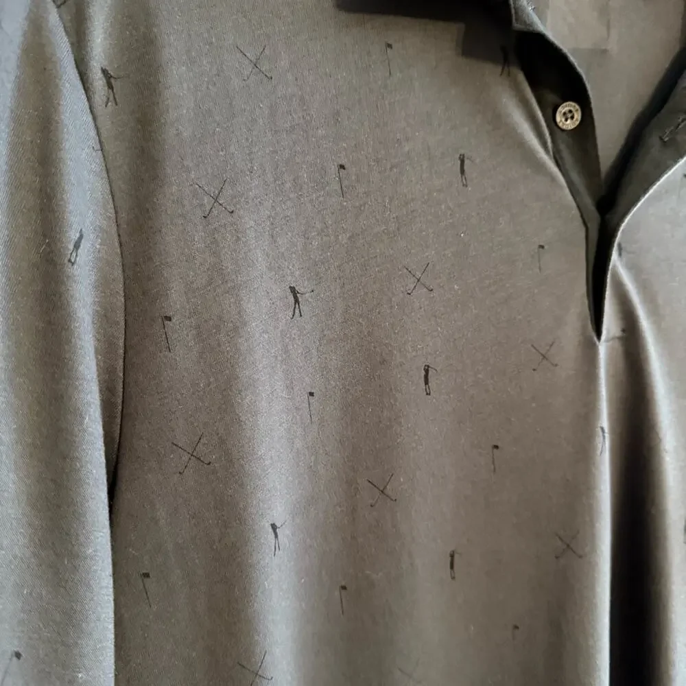 CLEARANCE Adidas Polo W/Golf Motif Size L